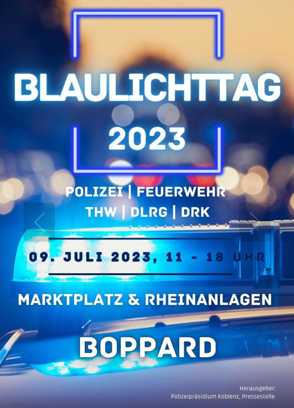Read more about the article Blaulichttag 2023 in Boppard
